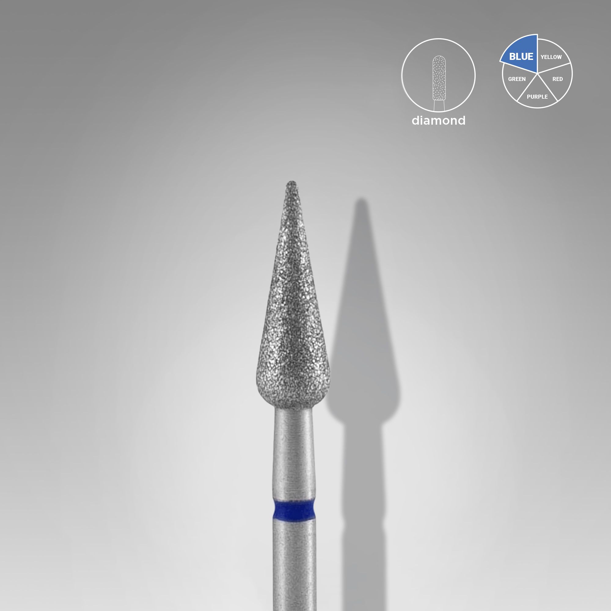 Broca de diamante punta de pera azul EXPERT